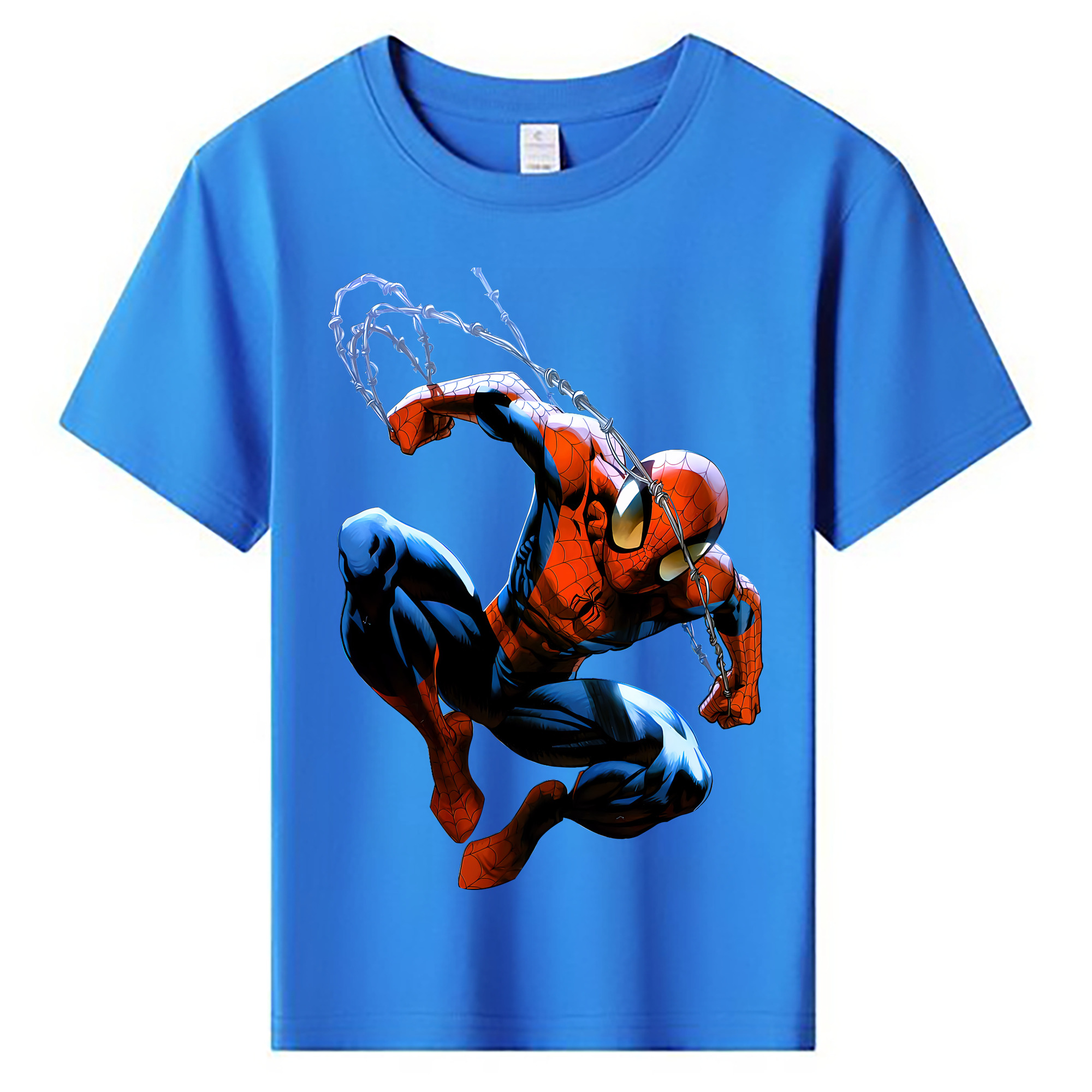 （画像用） Spider Man スパイダーマン 綿100％キッズTシャツ（フロントプリント）